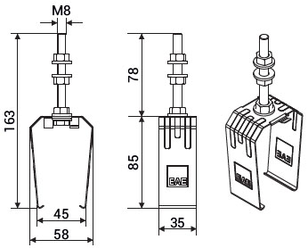 Стальная скользящая подвеска TB5